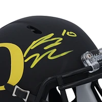 Bo Nix Oregon Ducks Autographed Riddell Speed Mini Helmet  
