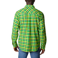 Columbia  Green Oregon Ducks Flare Gun Flannel Long Sleeve Shirt