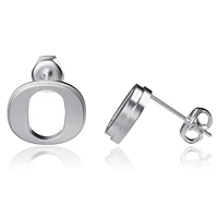 Dayna Designs Oregon Ducks Silver Post Earrings