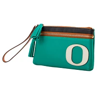 Dooney & Bourke Oregon Ducks Infield Double-Zip Wristlet