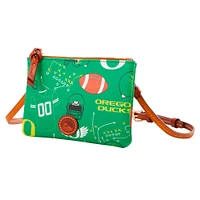 Dooney & Bourke Oregon Ducks Top Zip Crossbody Purse