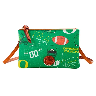 Sac à main à bandoulière avec fermeture éclair sur le dessus Dooney & Bourke Oregon Ducks