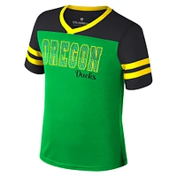 Girls Youth Colosseum Green Oregon Ducks Space Opera T-Shirt