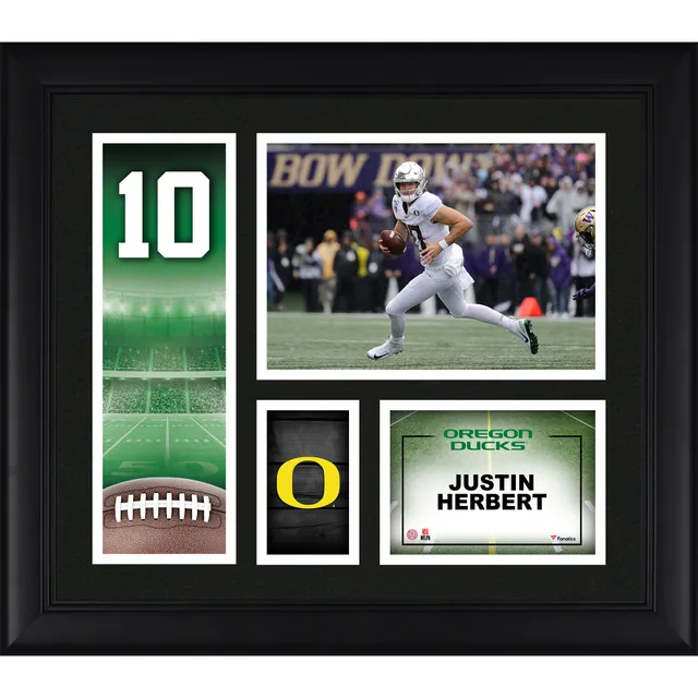 Justin Herbert Kayvon Thibodeaux Marcus Mariota Oregon Ducks Facsimile  Signature Framed 15'' X 17'' Franchise Foundations Collage