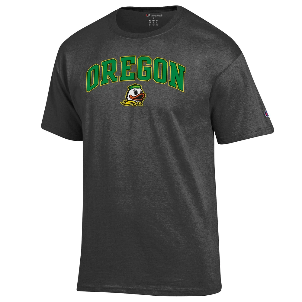 T-shirt à logo arqué Champion Charcoal Oregon Ducks pour homme