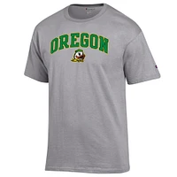 Men's Champion  Heather Gray Oregon Ducks Arched Logo T-Shirt