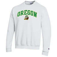 Sweat-shirt à capuche avec logo Arch Over Champion White des Oregon Ducks pour homme