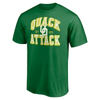 Men's Fanatics  Green Oregon Ducks Block Party Winning Time T-Shirt