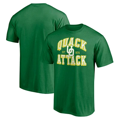 Men's Fanatics  Green Oregon Ducks Block Party Winning Time T-Shirt
