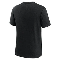 T-shirt tendance Nike Heather Black Oregon Ducks Tri-Blend pour homme