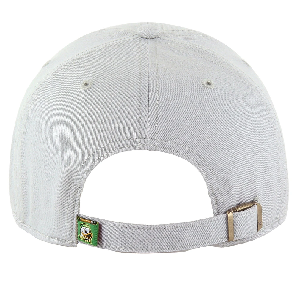Men's '47 Gray Oregon Ducks Clean Up Adjustable Hat