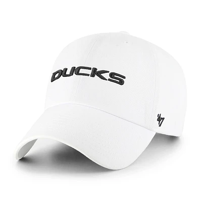 Men's '47 White Oregon Ducks Clean Up Adjustable Hat