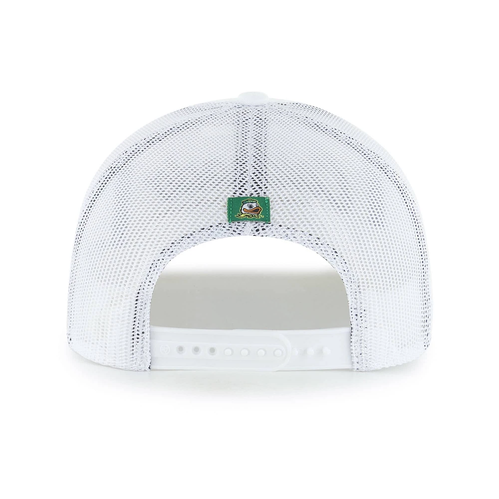 Men's '47 White Oregon Ducks Garner Rope Trucker Adjustable Hat