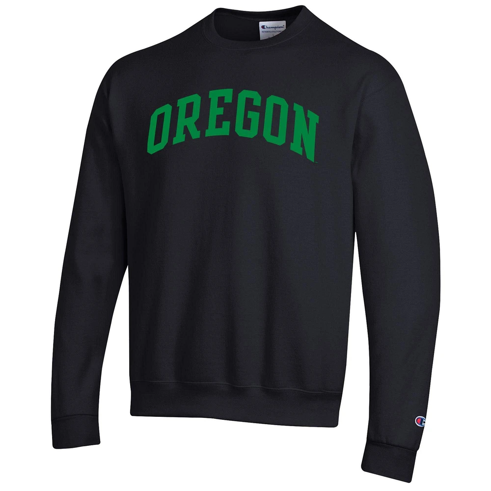 Men's Champion Oregon Ducks Basic Arch Fleece Pullover Sweatshirt