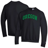 Men's Champion Oregon Ducks Basic Arch Fleece Pullover Sweatshirt
