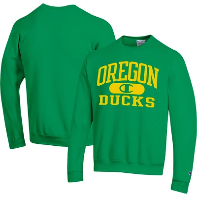 Sweat-shirt Champion Green Oregon Ducks Arch Pill pour homme