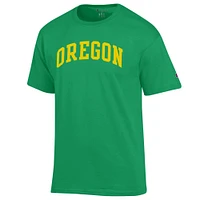 Men's Champion  Green Oregon Ducks Basic Arch T-Shirt