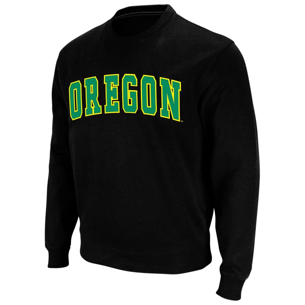 Men's Colosseum Black Oregon Ducks Arch & Logo Sweatshirt