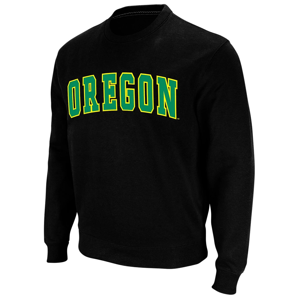 Men's Colosseum Black Oregon Ducks Arch & Logo Sweatshirt