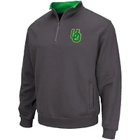 Men's Colosseum Charcoal Oregon Ducks Tortugas Quarter-Zip Top