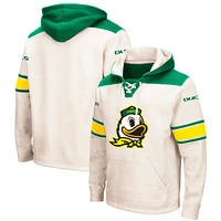 Sweat à capuche lacets Colosseum Cream Oregon Ducks 2.0 pour hommes