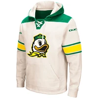 Sweat à capuche lacets Colosseum Cream Oregon Ducks 2.0 pour hommes