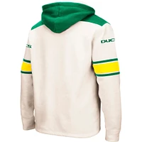 Sweat à capuche lacets Colosseum Cream Oregon Ducks 2.0 pour hommes