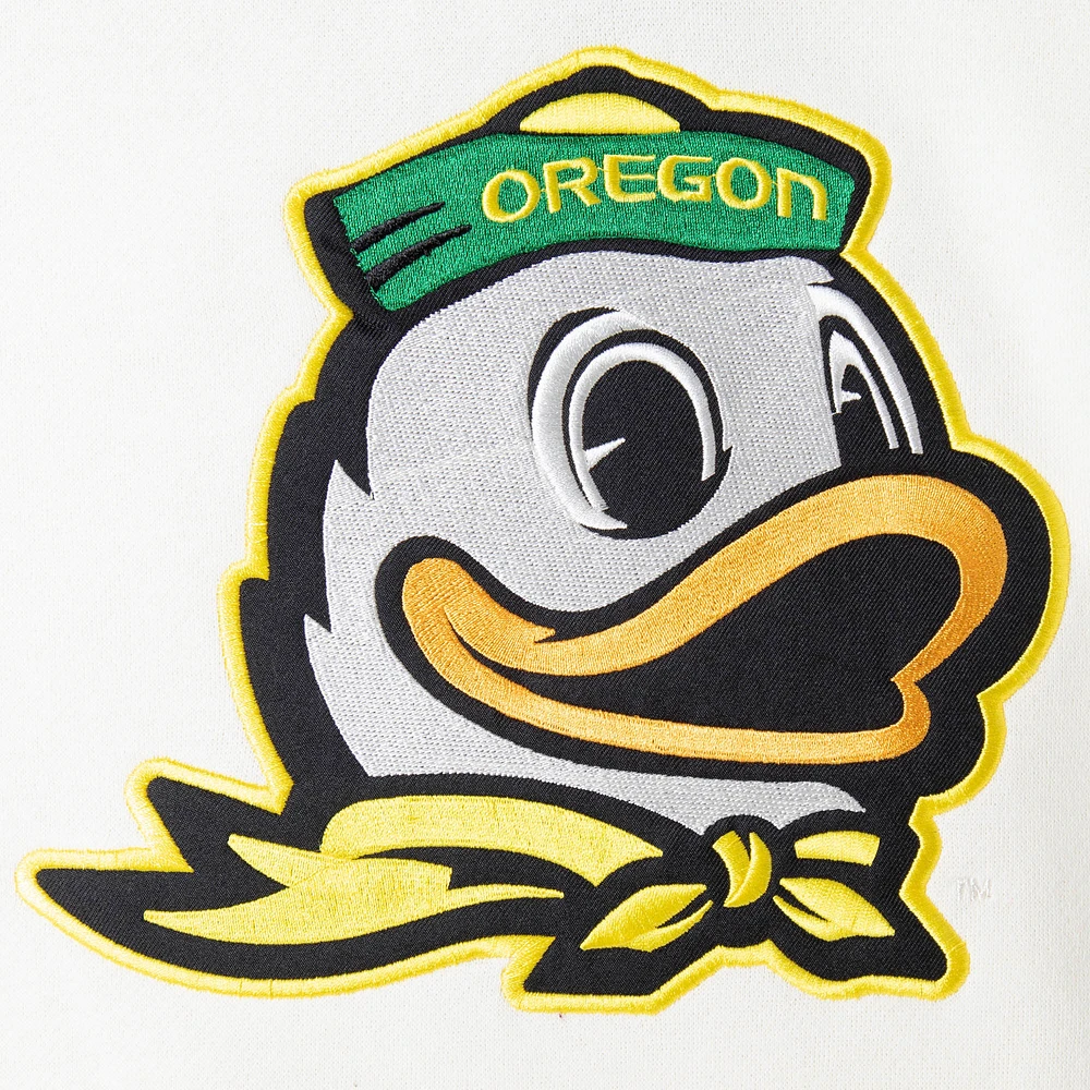 Sweat à capuche lacets Colosseum Cream Oregon Ducks 2.0 pour hommes