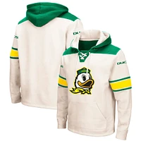 Sweat à capuche lacets Colosseum Cream Oregon Ducks 2.0 pour hommes