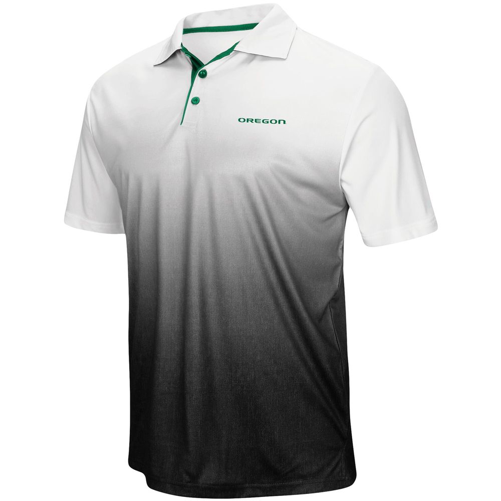 Men's Colosseum Gray Oregon Ducks Wordmark Magic Polo