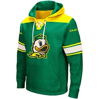 Men's Colosseum Green Oregon Ducks 2.0 Lace-Up Pullover Hoodie