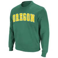 Men's Colosseum Green Oregon Ducks Arch & Logo Sweatshirt