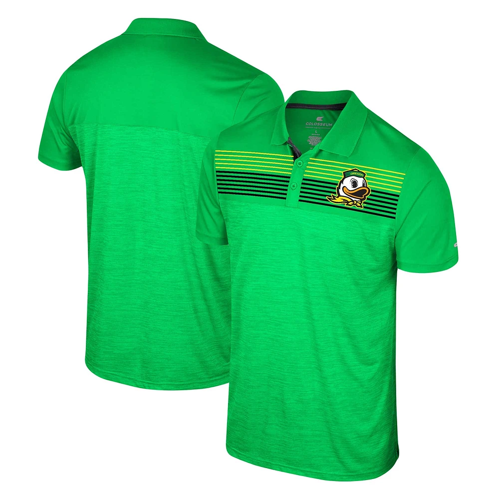 Men's Colosseum Green Oregon Ducks Big & Tall Langmore Polo