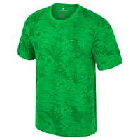 Men's Colosseum Green Oregon Ducks Floral Printed T-Shirt