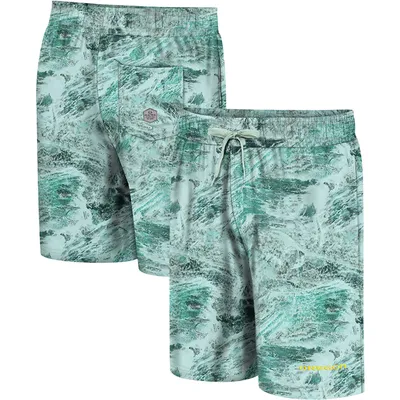 Men's Colosseum Green Oregon Ducks Realtree Aspect Ohana Swim Shorts