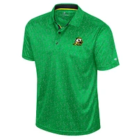 Polo de golf sublimé Colosseum Kelly Green pour homme des Oregon Ducks
