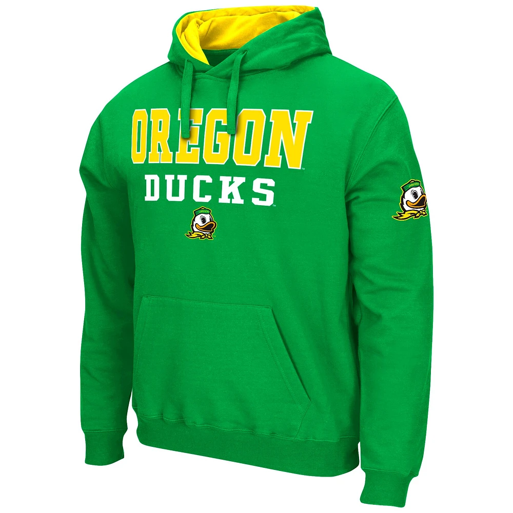 Men's Colosseum Green Oregon Ducks Sunrise Pullover Hoodie