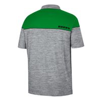 Men's Colosseum Heathered Gray/Green Oregon Ducks Birdie Polo