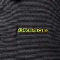 Men's Columbia Golf Charcoal Oregon Ducks Omni-Wick Set Polo