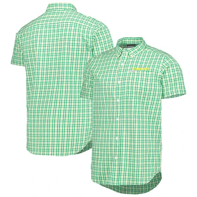 Chemise boutonnée Columbia Green Oregon Ducks Rapid Rivers pour homme