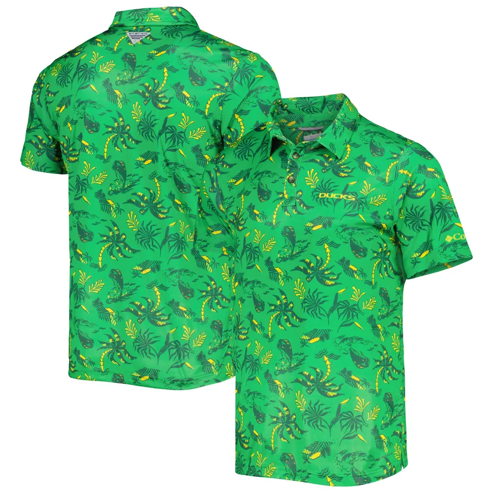 Lids Oregon Ducks Columbia Super Terminal Tackle Omni-Shade Polo - Green