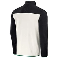 Men's Darius Rucker Collection by Fanatics Black/White Oregon Ducks Micro Fleece Half-Snap Jacket