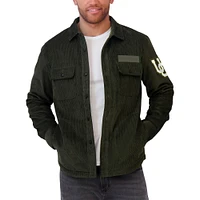 Men's Darius Rucker Collection by Fanatics Olive Oregon Ducks Corduroy Full-Button Shacket