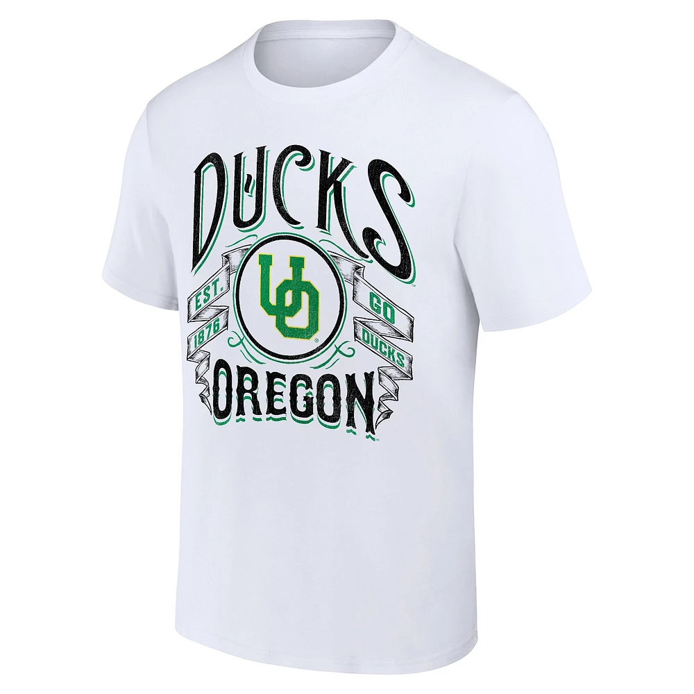 Collection Darius Rucker pour hommes par Fanatics T-shirt blanc du festival des Ducks de l'Oregon