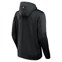 Sweat à capuche entièrement zippé Fanatics pour hommes, noir, Oregon Ducks Defender