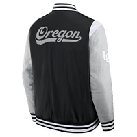 Men's Fanatics  Black Oregon Ducks Elements Elite Full-Snap Jacket