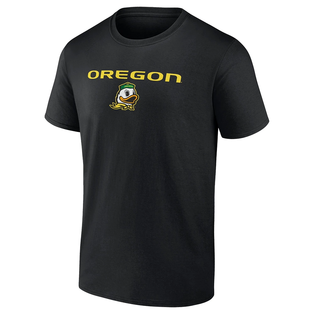 Men's Fanatics Black Oregon Ducks Game Day 2-Hit T-Shirt