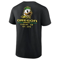 Men's Fanatics Black Oregon Ducks Game Day 2-Hit T-Shirt