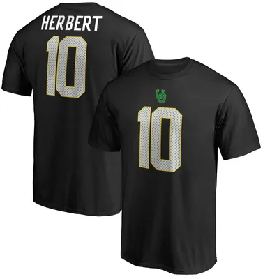 Men's Fanatics Branded Justin Herbert Black Oregon Ducks Big