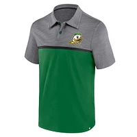 Polo Fanatics vert/gris pour homme des Oregon Ducks